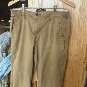 Hollister Brown Khakis 32x32 slim straight leg
